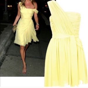 Top shop, Kate Moss, yellow chiffon dress